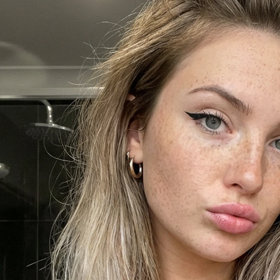 AI avatar close-up for influencer profile content